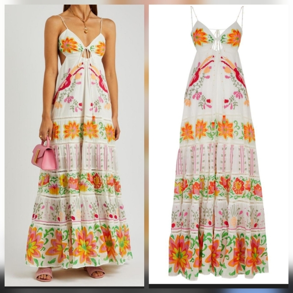 Ulla Johnson Dresses & Skirts - Farm Rio Neon Floral Maxidress